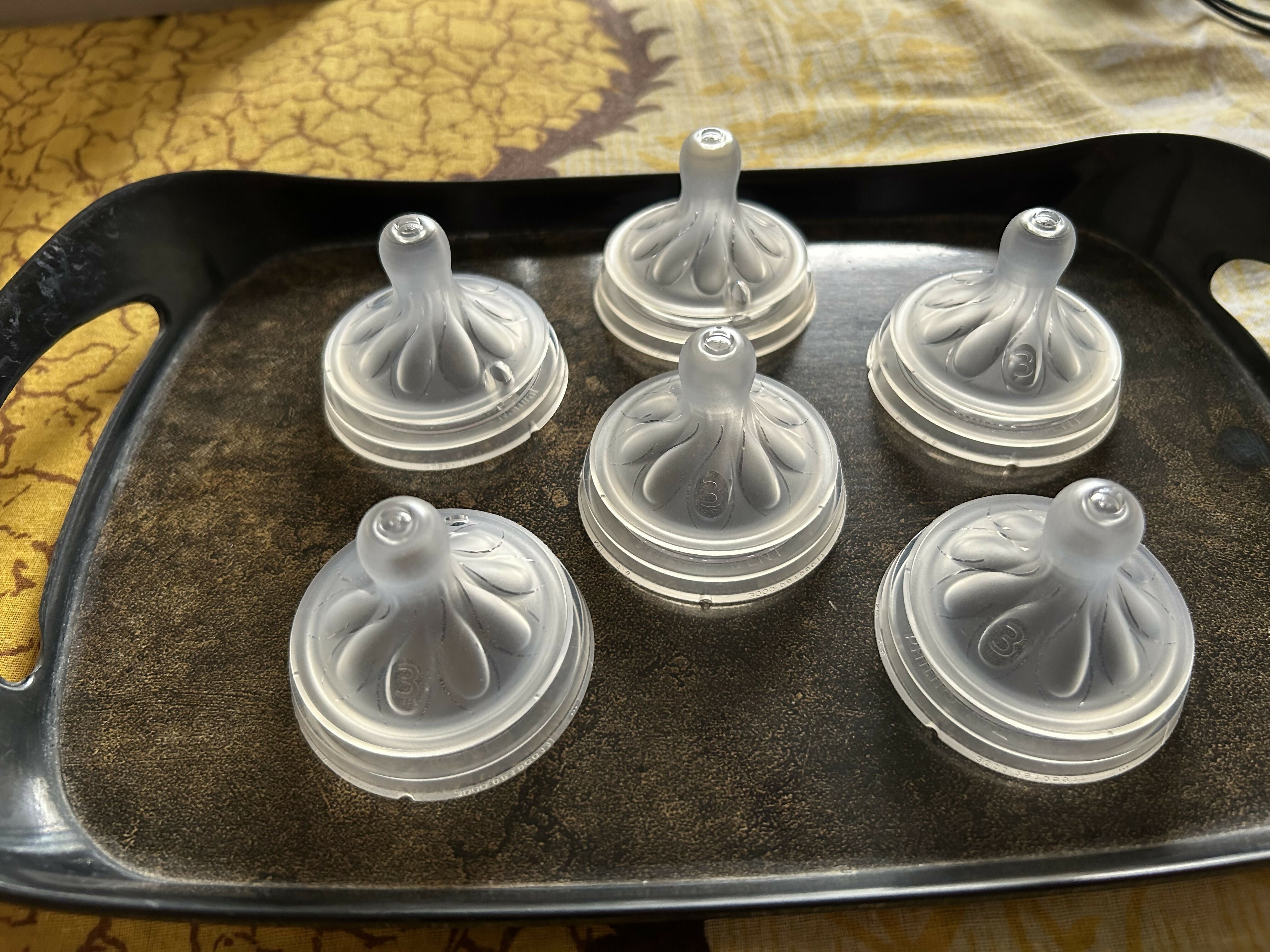 Philips Avent Natural Slow Flow Baby Feeding Nipple 1+ Month, BPA Free