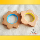 Explore shapes and soothe gums with Babycov's Cute Neem Wood Teethers - natural comfort for safe and playful chewing!