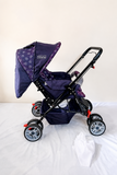 Babyhug Reversible Handle Baby Stroller Foldable Pram Mosquito Net B119