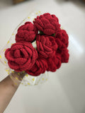 Crochet Rose Flower Bouquet