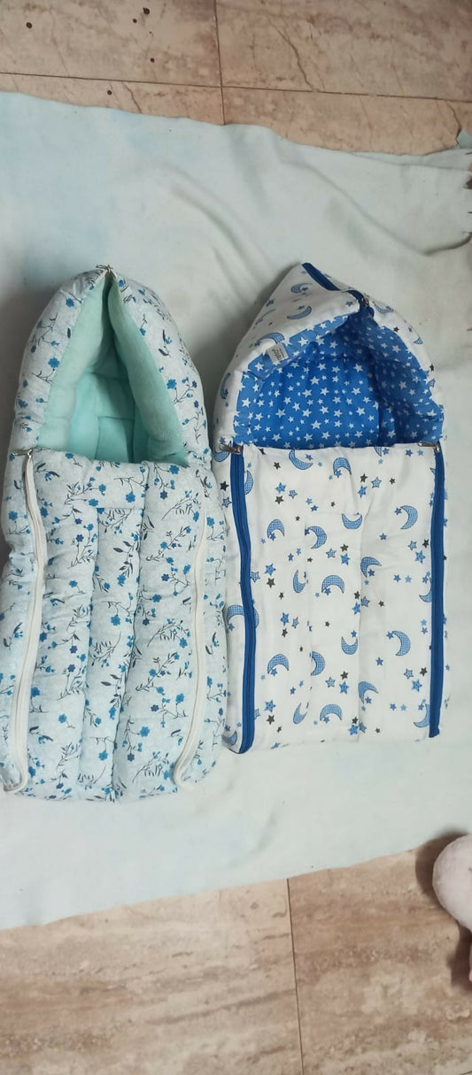 3-in-1 baby wrapper, sleeping sack, and carrier – a cozy sleeping pod for newborns.