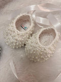 Crochet baby booties