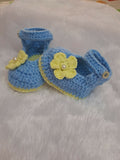 Crochet baby booties