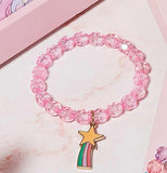 Made of premium quality crystal beads and steel, the bracelets are light in weight, safe to wear, and not easy to fade, break, or wear off.