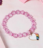 Made of premium quality crystal beads and steel, the bracelets are light in weight, safe to wear, and not easy to fade, break, or wear off.