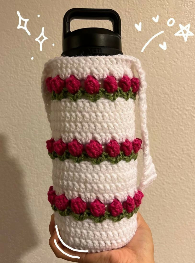 Buy Crochet Handmade Bottle Covers – cozy, cute protection for bottles.