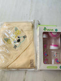 Hoody Towel and Bottle set - PyaraBaby