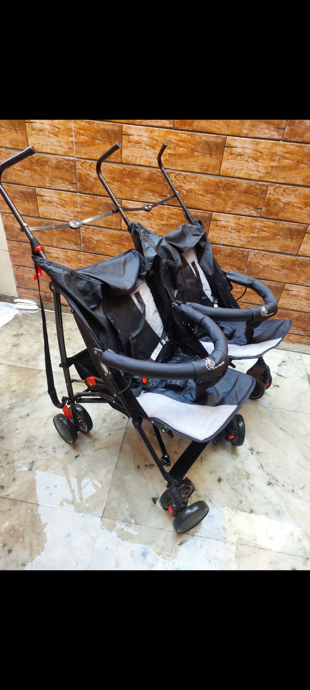 R FOR RABBIT Twin Pram Stroller