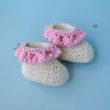 Crochet Newborn Booties - PyaraBaby