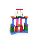 Wooden Dominos blocks - Multicoloured - 100 pcs
