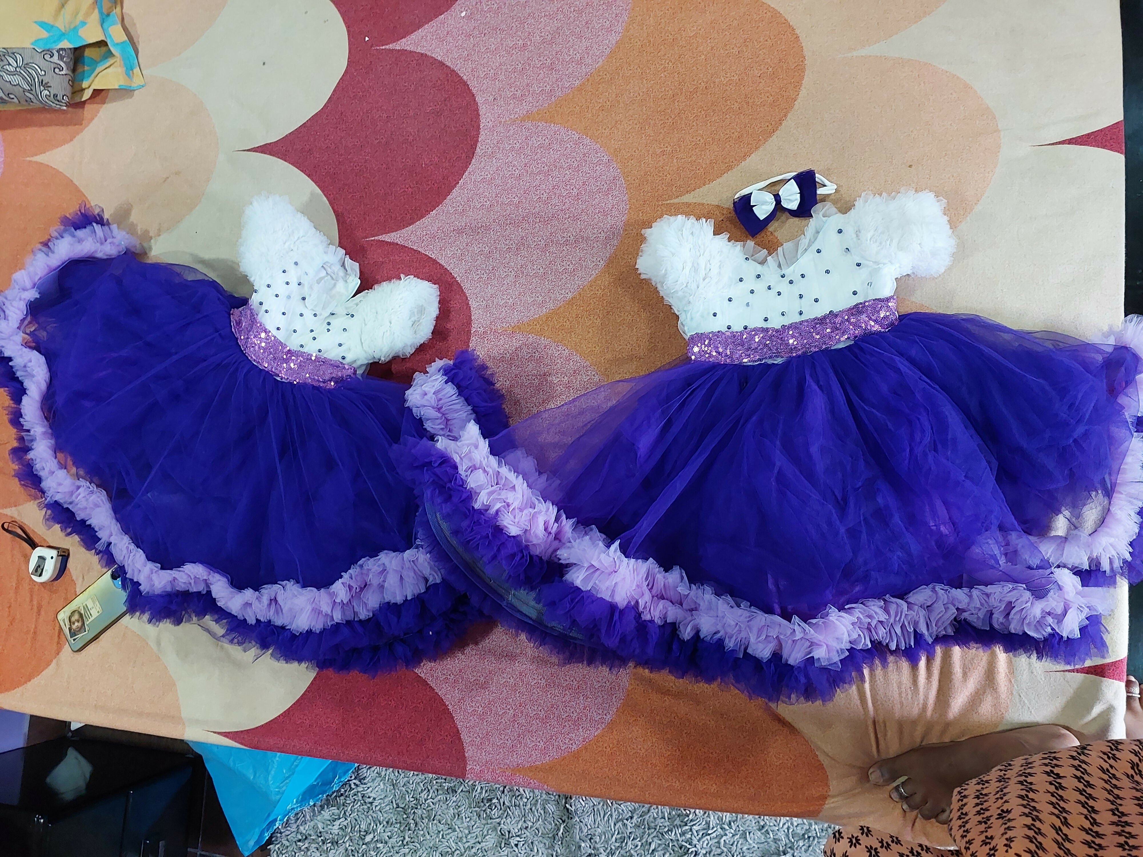 Mom Daughter Twinning Dress for 1st Birthday