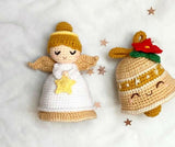 Reversible Angel Bell Doll – soft, cuddly toy with bell sound for kids.