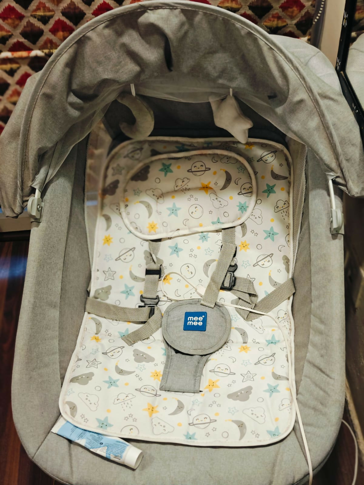 MEE MEE electric baby swing, automatic swing for newborn, portable electric swing, baby rocker with music, hands-free baby soothing chair