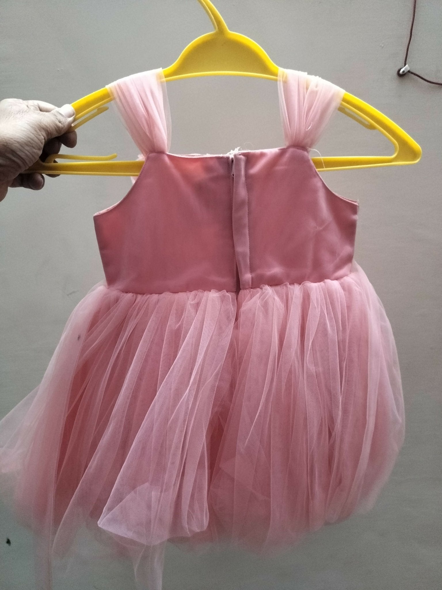 Pink Party Wear Frock For Baby Girl