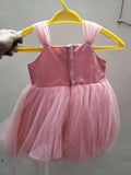 Pink Party Wear Frock For Baby Girl