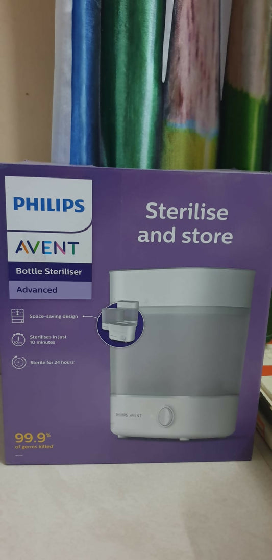 PHILIPS AVENT bottle steriliser – fast, safe, and effective steam cleaning for baby bottles.