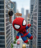 Handmade Superhero Crochet Keychains Collection