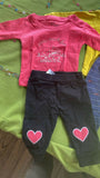 SIMPLY AND GJ Baby Pyjama And Tshirt (0-3 months) - Set of Two