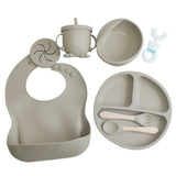 NAUTILUS 9-Piece Silicone Baby Feeding Set – Safe, Durable & Complete Mealtime Solution for Babies & Toddlers