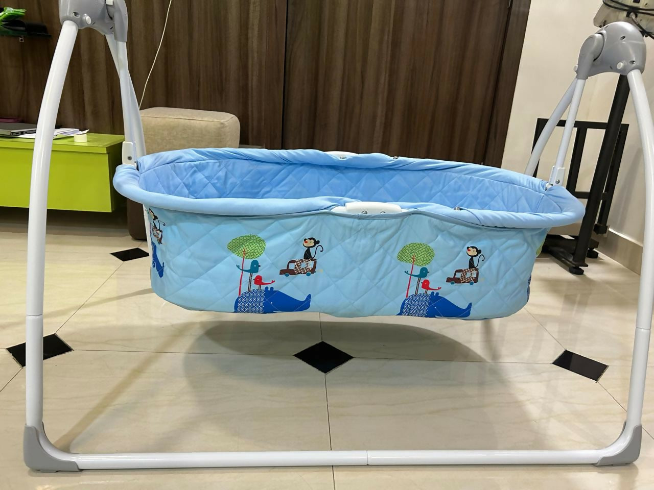 R FOR RABBIT lullabies cradle – safe, smart, and soothing automatic swing for your baby’s sweetest dreams.