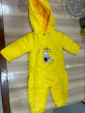 Bright, Warm & Cozy – The Perfect Yellow Winter Jumpsuit for Your Baby!