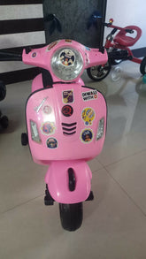 SHAKY WORLD Vespa scooty for kids, ride-on scooter for boys and girls, stylish kids scooty toy, Vespa design ride-on, indoor outdoor ride-on scooter