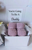 Baby Booties with Customised Printed Greeting Card – Adorable Gift Set for Newborns