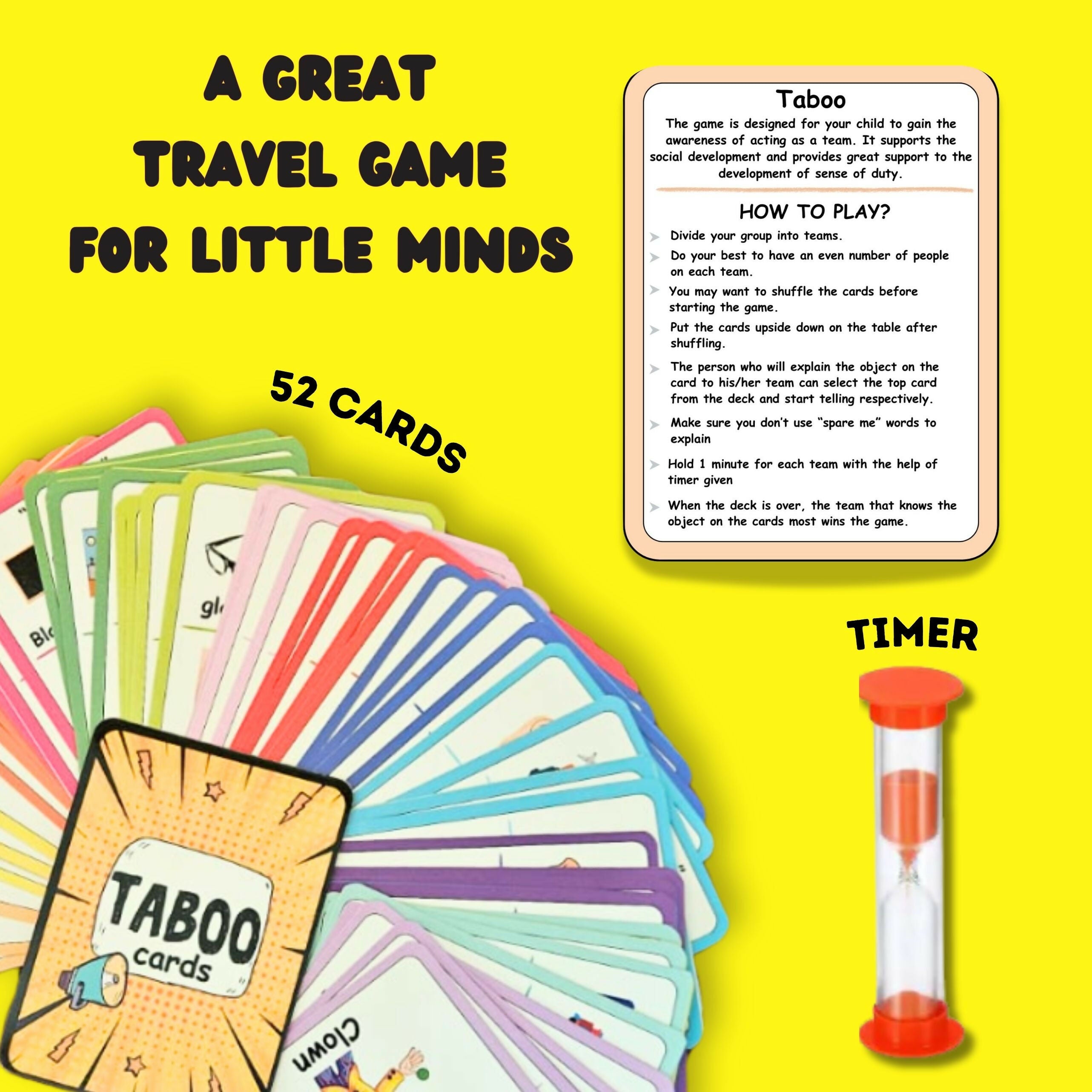 Taboo card game