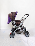 LUVLAP Reversible Handle Stroller Reclining Foldable Baby Pram