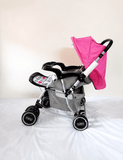 BABYHUG 2 in 1 Rock n Roll Reversible Handle Baby Stroller Pram Reclining 5-Point B118