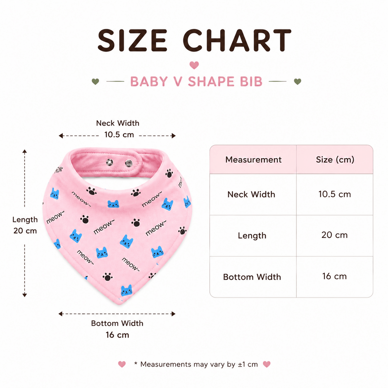 Hosiery Cotton Baby V Shape Bib | Assorted Colors | Steel Snap Button Closure