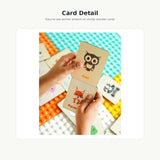 iLearnNGrow Wooden Animal Matching and Memory Card Game with colourful animal cards and a convenient storage box, designed to encourage memory, matching, observation and concentration skills through engaging play.