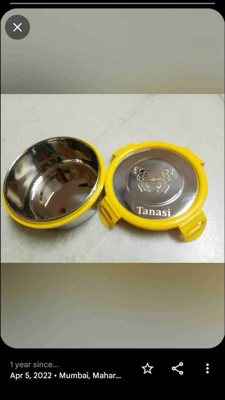 Buy Personalised Stainless Steel Small Snack or Pickle Tiffin – Durable and Customizable Container for Everyday Use