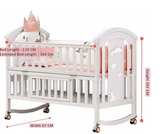 STAR AND DAISY Crib/Cot for Baby – Comfortable, Safe & Durable Baby Bed With MATTRESS (165L x 66W x 92H cm)