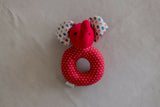 Introducing our Elephant Faced Shape Rattle, a delightful and eco-conscious sensory toy crafted with care and consideration.