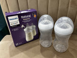 PHILIPS Avent Natural Response Baby Feeding Bottle - 260Ml Baby Milk Bottle Pack of 2 | Bpa Free for Babies 1 Month+ Teat | (Model SCY903/02)