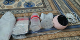 Breast pump with accessories