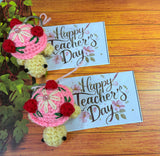 Give a unique, personalized gift with our custom greeting cards and handmade crochet keychains, perfect for any special occasion.