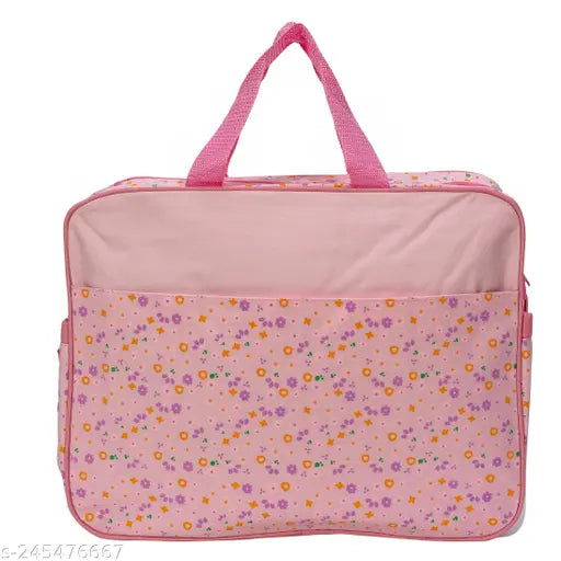 Baby Multipurpose Pink Diaper Storage Bag- Large