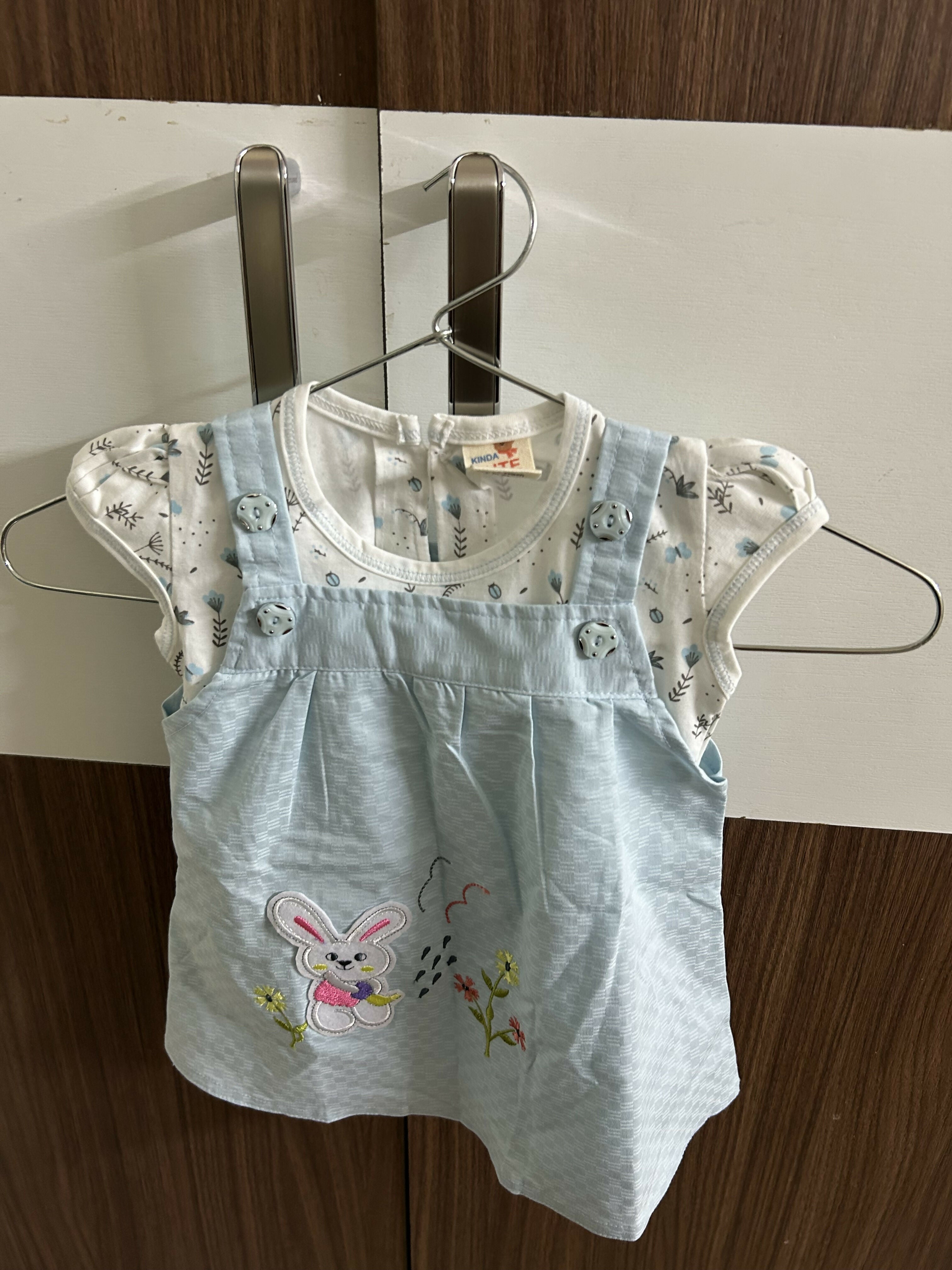 Baby romper with bunny design