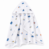 COCOSHELL Muslin Cotton Hooded Towel 70X70 Cm Single Layer Towel