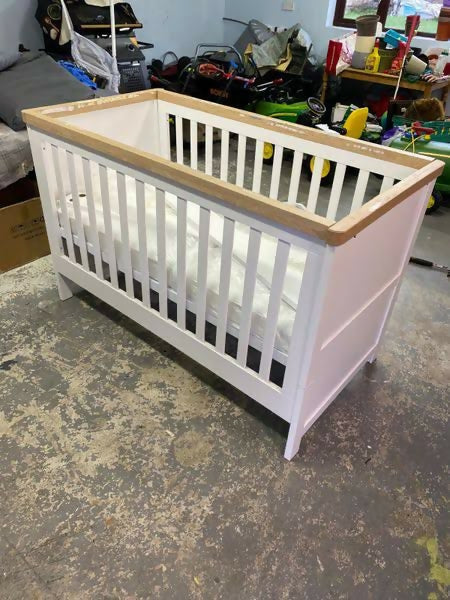 Buy Mothercare Lulworth Cot Bed – stylish, safe, and grows with your child from birth to 5 years.