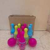 Honey Bee Bowling Set – 6 Pins with 2 Balls / Unicorn Bowling Set Combo
