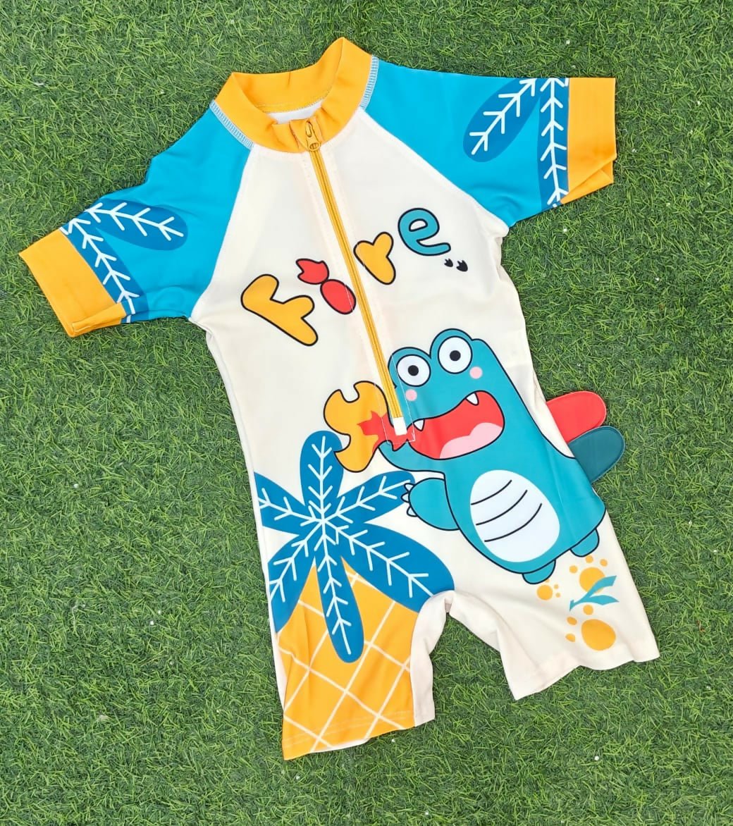 Personalized Swim Costume & Cap for Kids