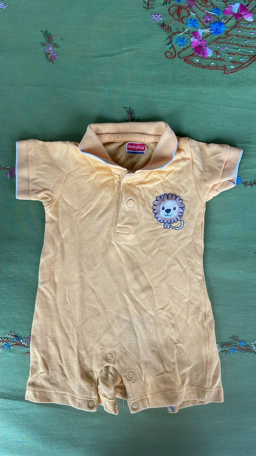 babyhug New Born Romper Yellow