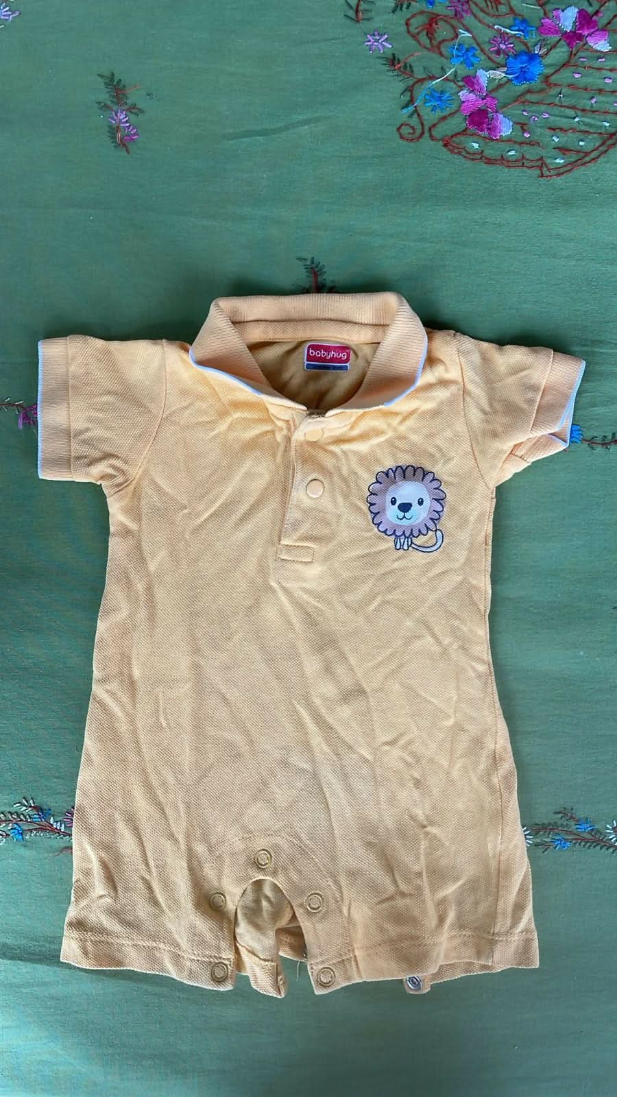 babyhug New Born Romper Yellow