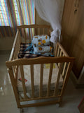 BABYHUG Montana Wooden Cot/ Crib Dimensions: L107×W60×H85 cm