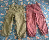 HOP WESTSIDE Combo of 2 Cargo Pants for Baby Girl, 4–5 Years