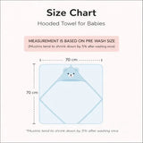 COCOSHELL Muslin Cotton Hooded Towel 70X70 Cm Single Layer Towel