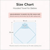 COCOSHELL Muslin Cotton Hooded Towel 70X70 Cm Single Layer Towel